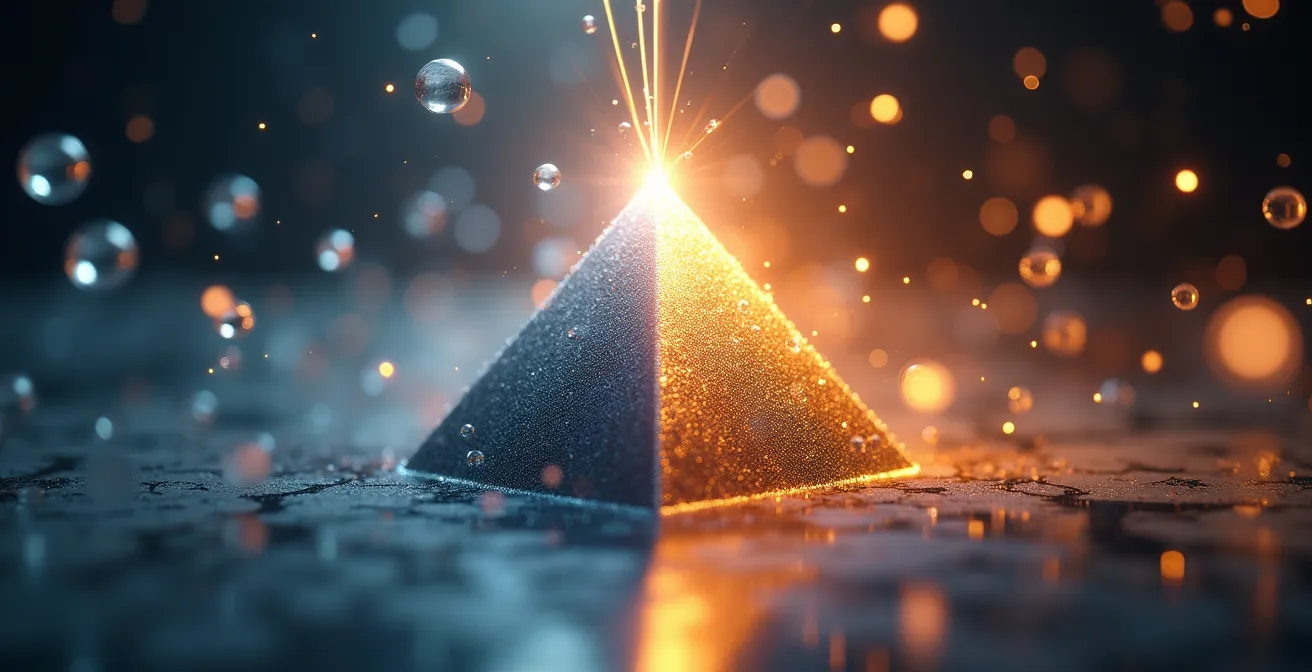 Visualisierung der Transformation von starren Hierarchien zu agilen Netzwerken, die eine kontinuierliche Geschäftstätigkeit ermöglichen.