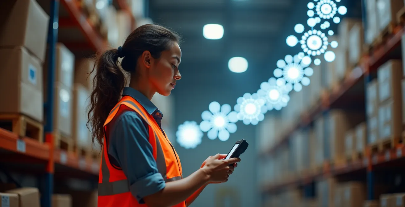 Visuelle Verbindung zwischen der individuellen Arbeit eines Mitarbeiters und dem übergeordneten Unternehmensziel.