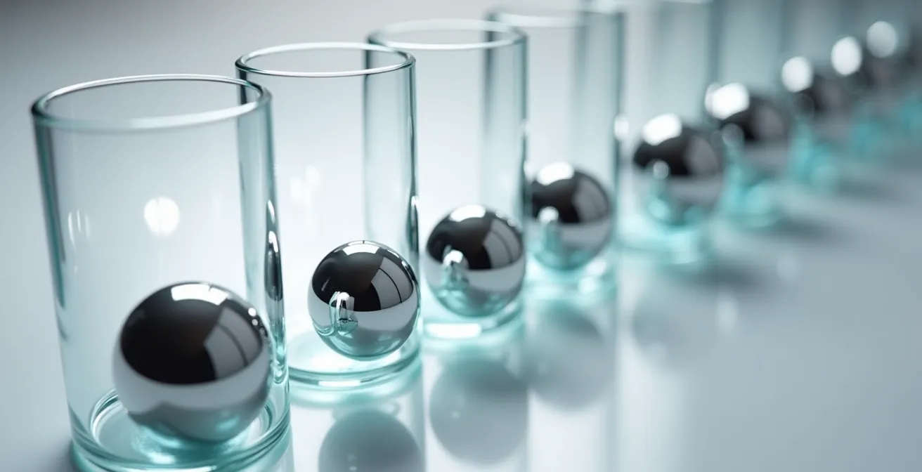 Abstrakte Visualisierung von Vertriebskennzahlen und Pipeline-Phasen