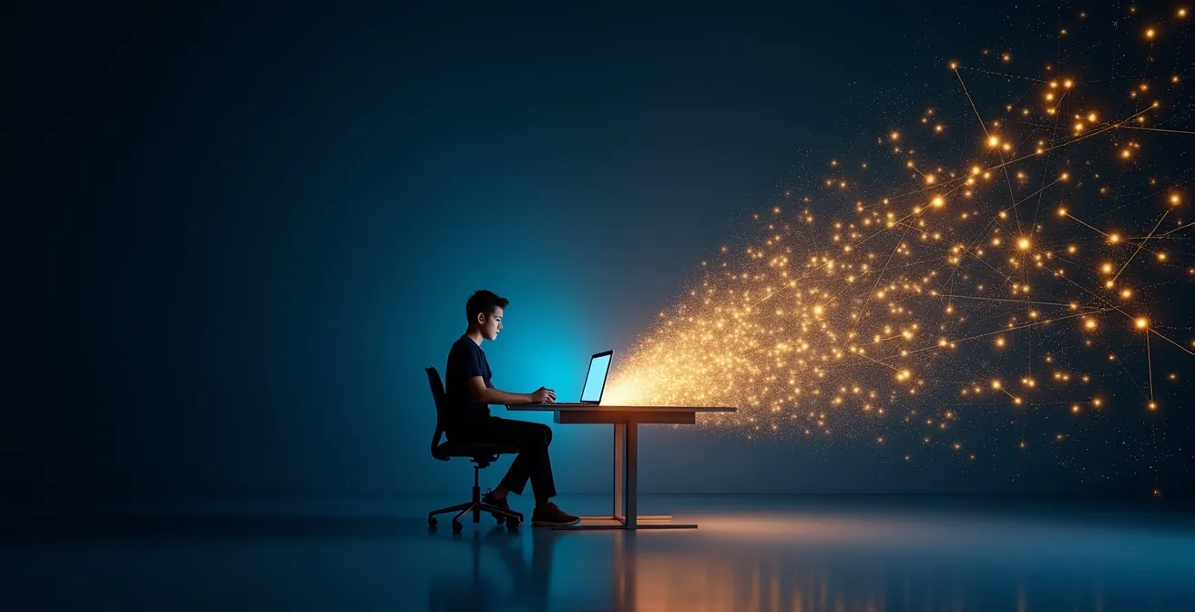 Interaktive Grafik zeigt exponentielles Umsatzwachstum bei stabilen Personalkosten