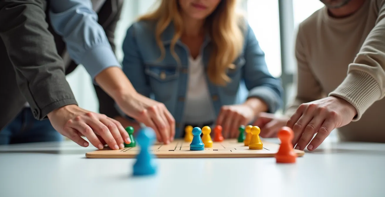 Vertriebsteam bei gemeinsamer strategischer Planung